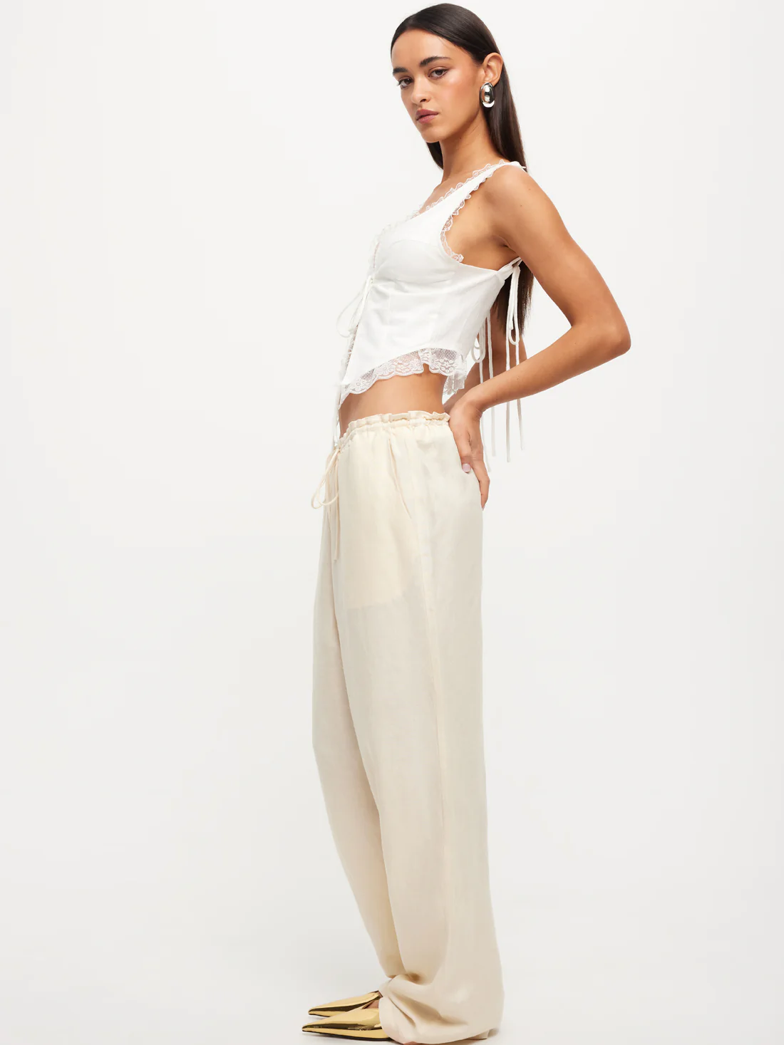 La Palma Low-Rise Baggy Pants