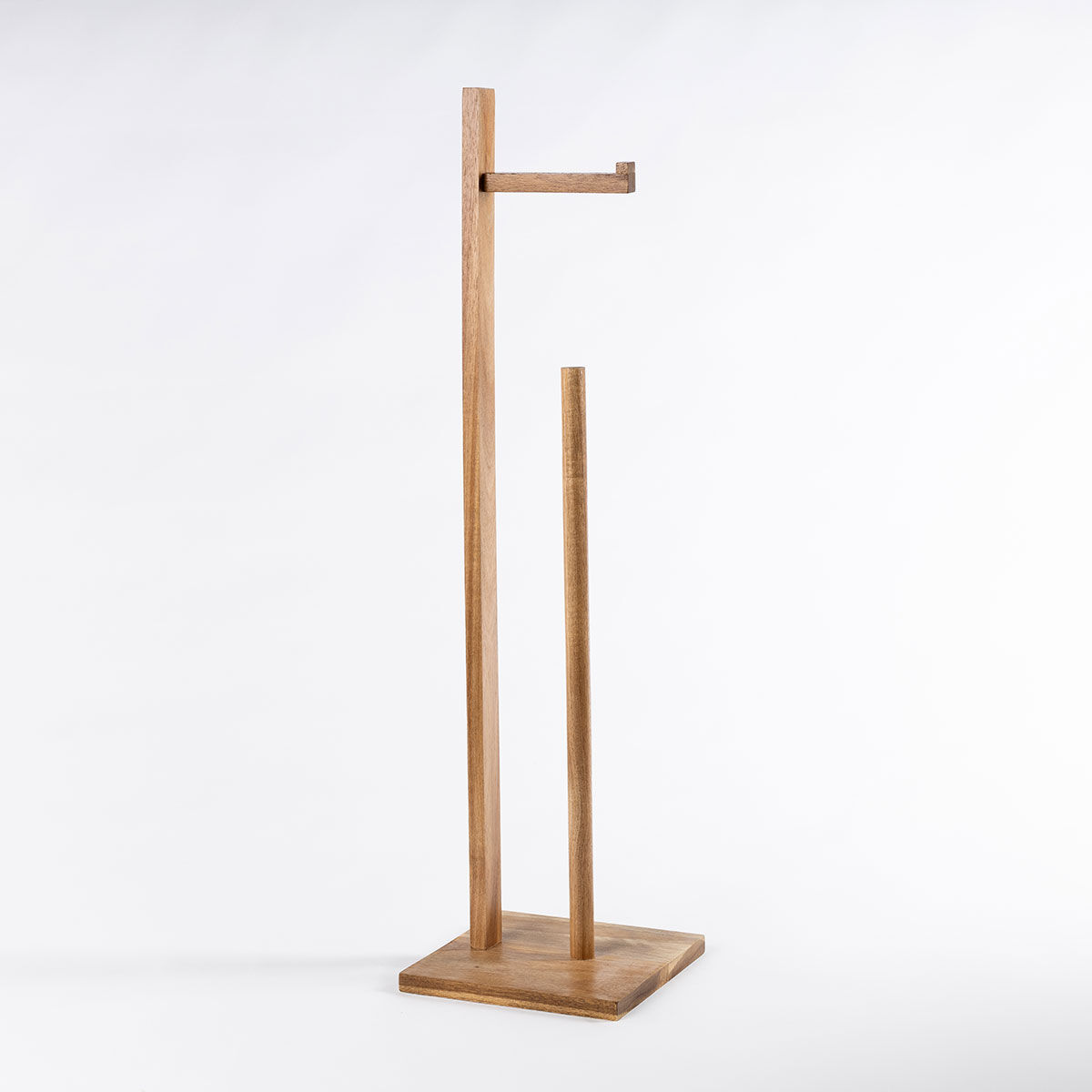 Porta rolos wc em madeira acácia