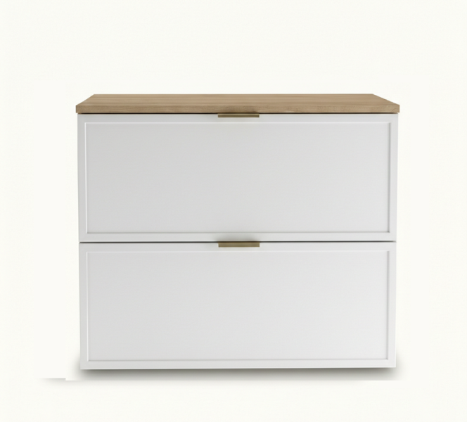 Szafka pod Umywalkę z Blatem 60cm Fronty Ramka Cremona / Biały