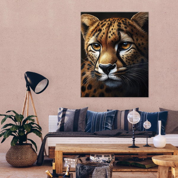 Obraz Jaguar Zwierzęta 3D Do Sypialni Salonu Kuchni Na Płótnie 60X40