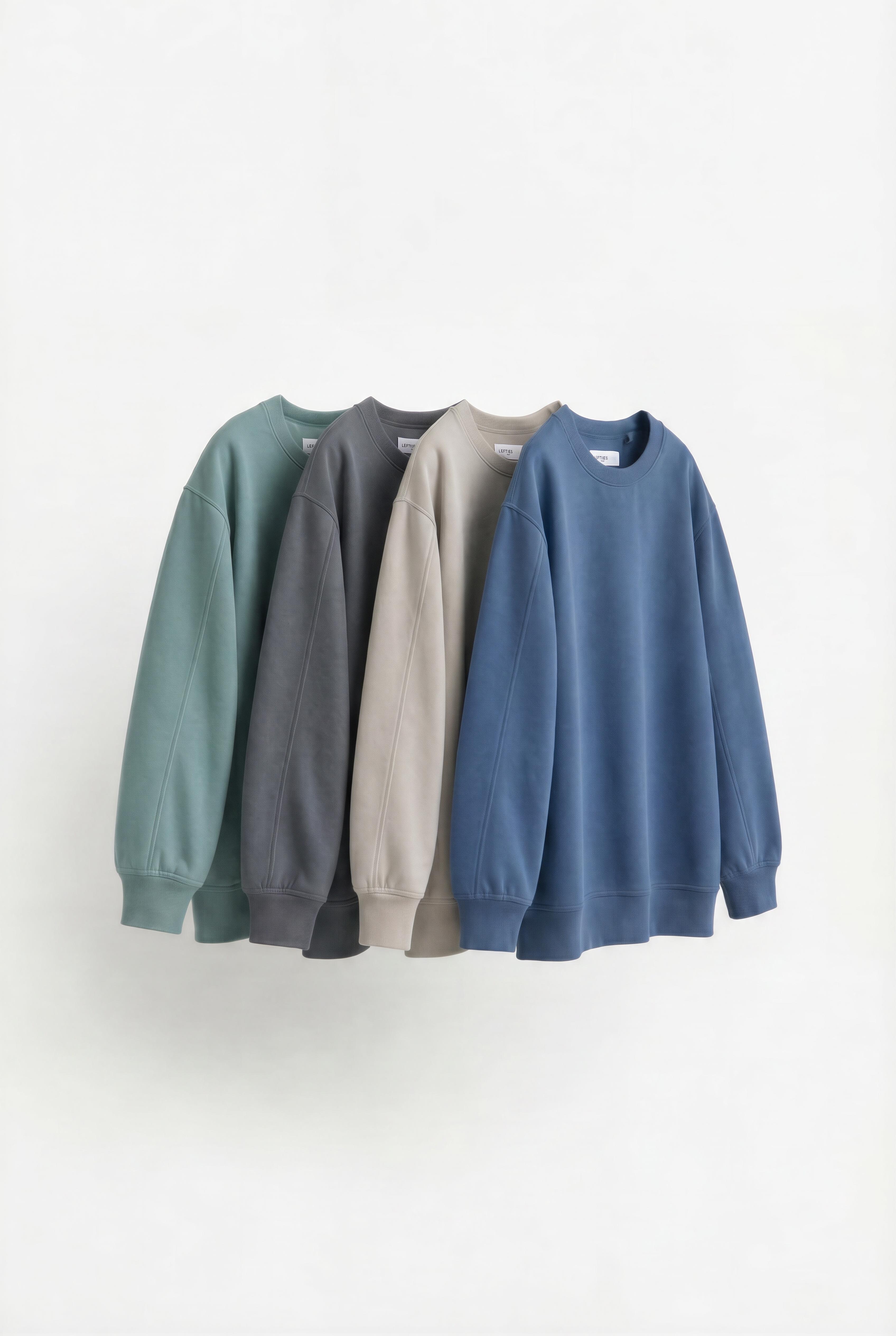 Pack 4 sudaderas lisas