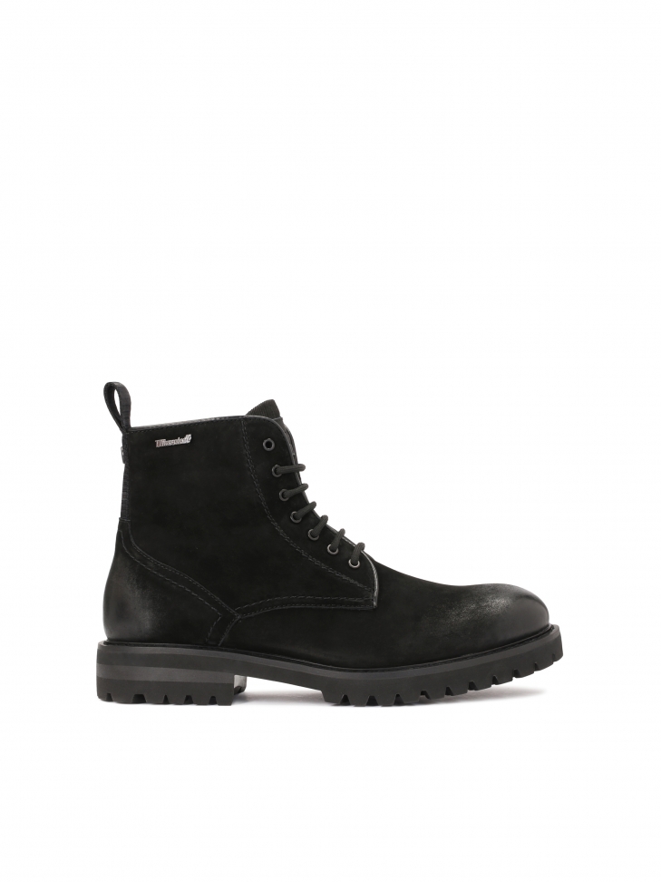 Men's black nubuck hi tops ankle boots