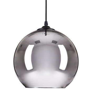 LAMPA WISZĄCA chromowana 30 cm MIRROR GLOW M