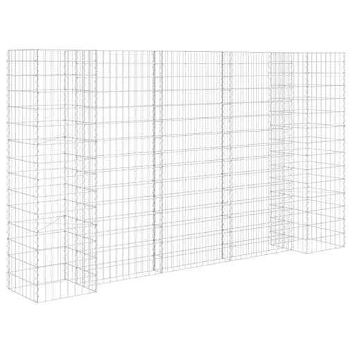 NNEVL H-Shaped Gabion Planter Steel Wire 260x40x150 cm