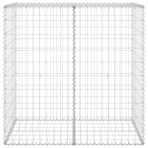 NNEVL Gabion Wall with Covers Galvanised Steel 100x60x100 cm