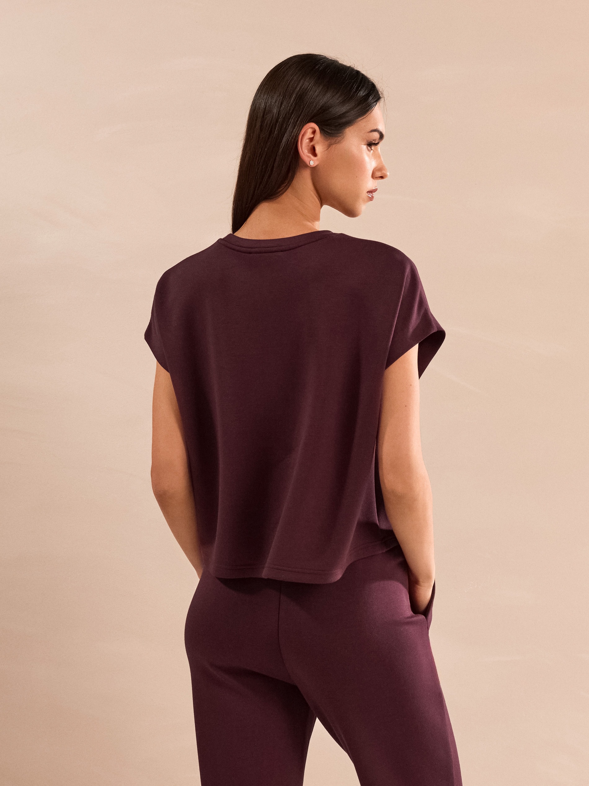 Bluza bez rękawów soft touch z dodatkiem wiskozy