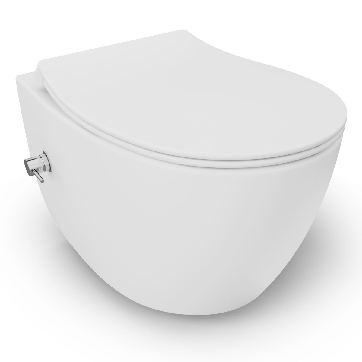 Isvea Wc Toilet Badkamer Hangend Bidet Wit Inclusief Softclose Toiletbril