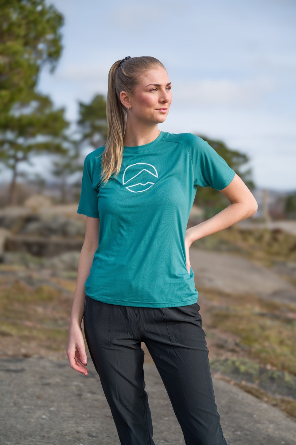 Flaamsdalen stretch t-skjorte