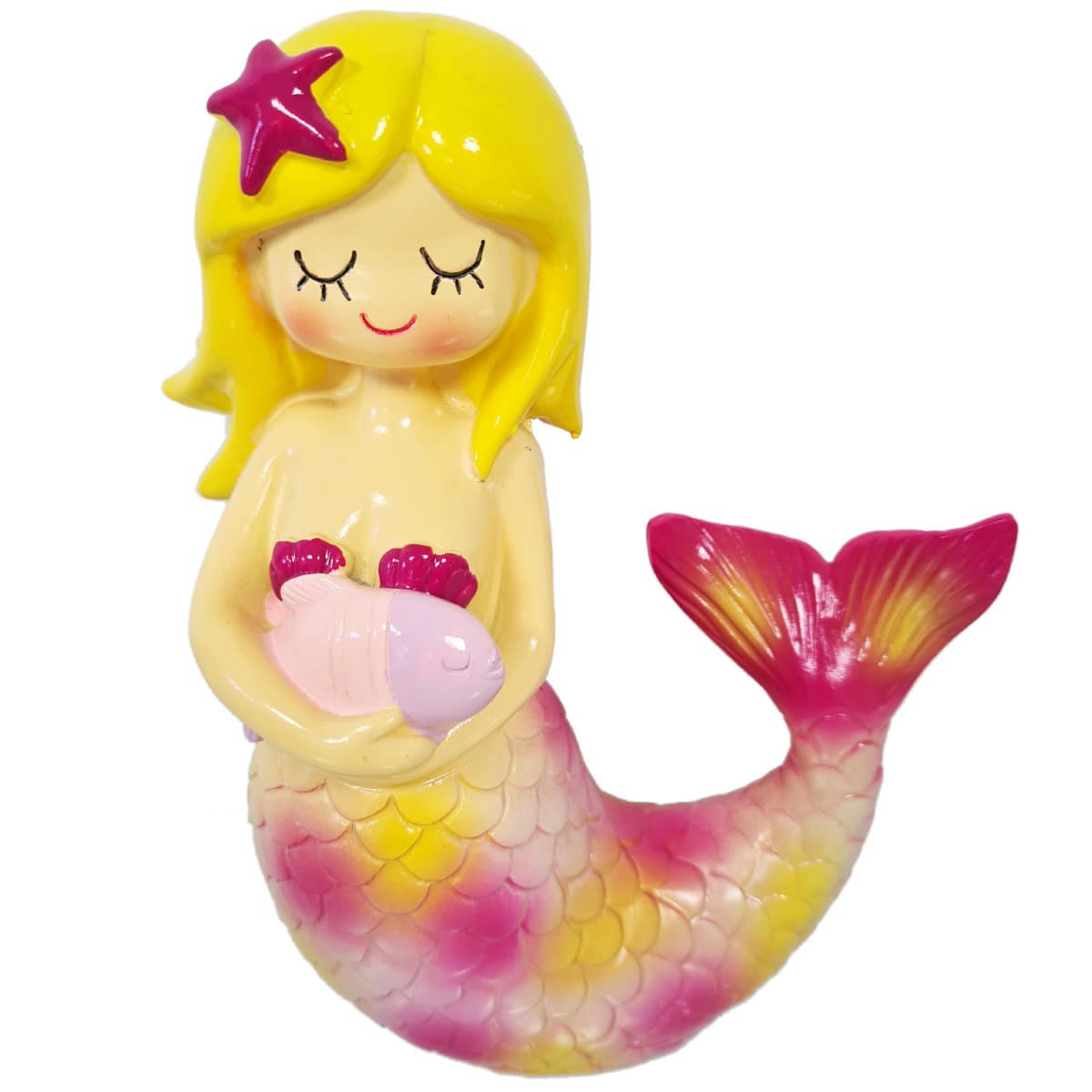 - Tirelire sirène rose