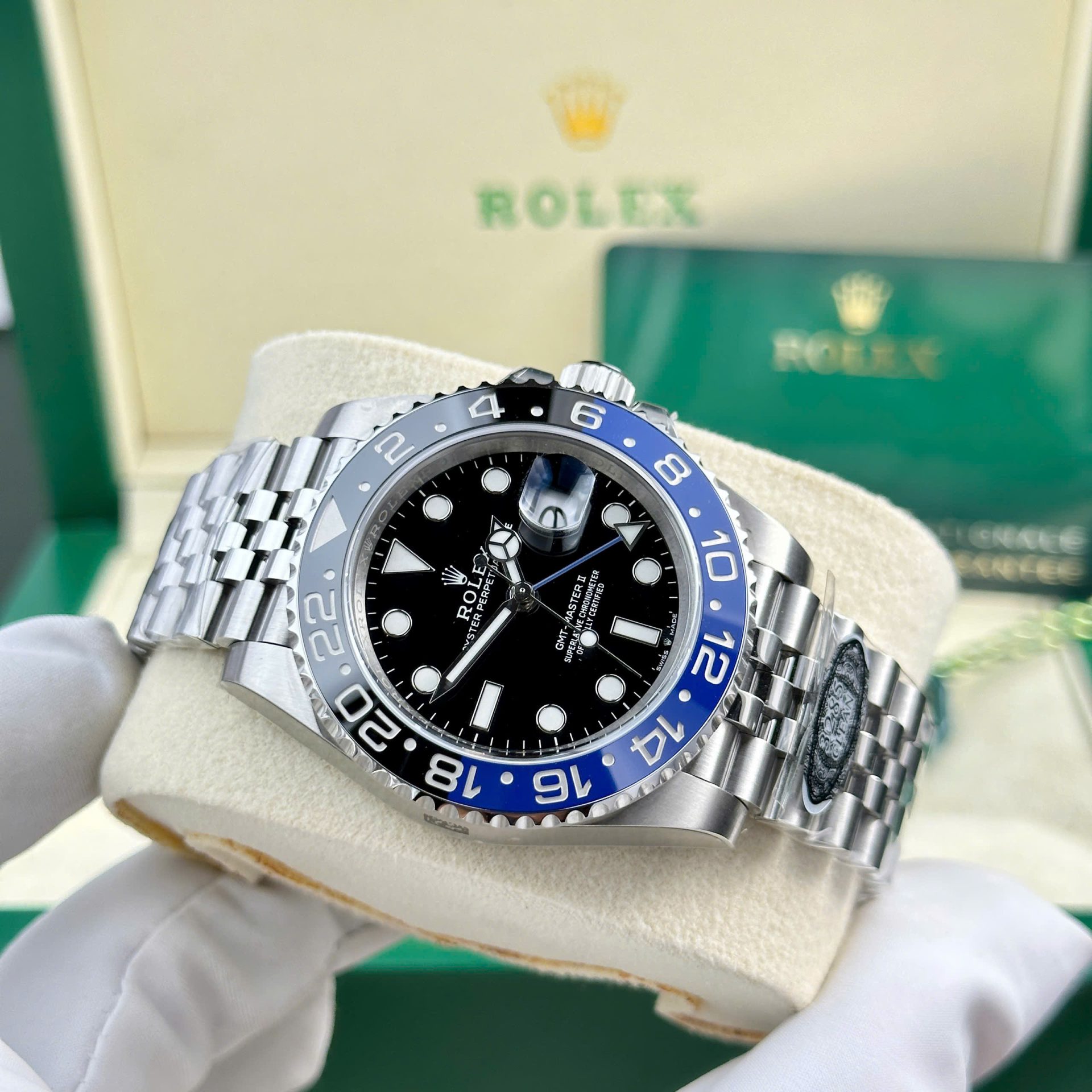 Rolex GMT-Master II 126710BLNR Batgirl 904L Steel Black Dial 40mm Jub Super Clone