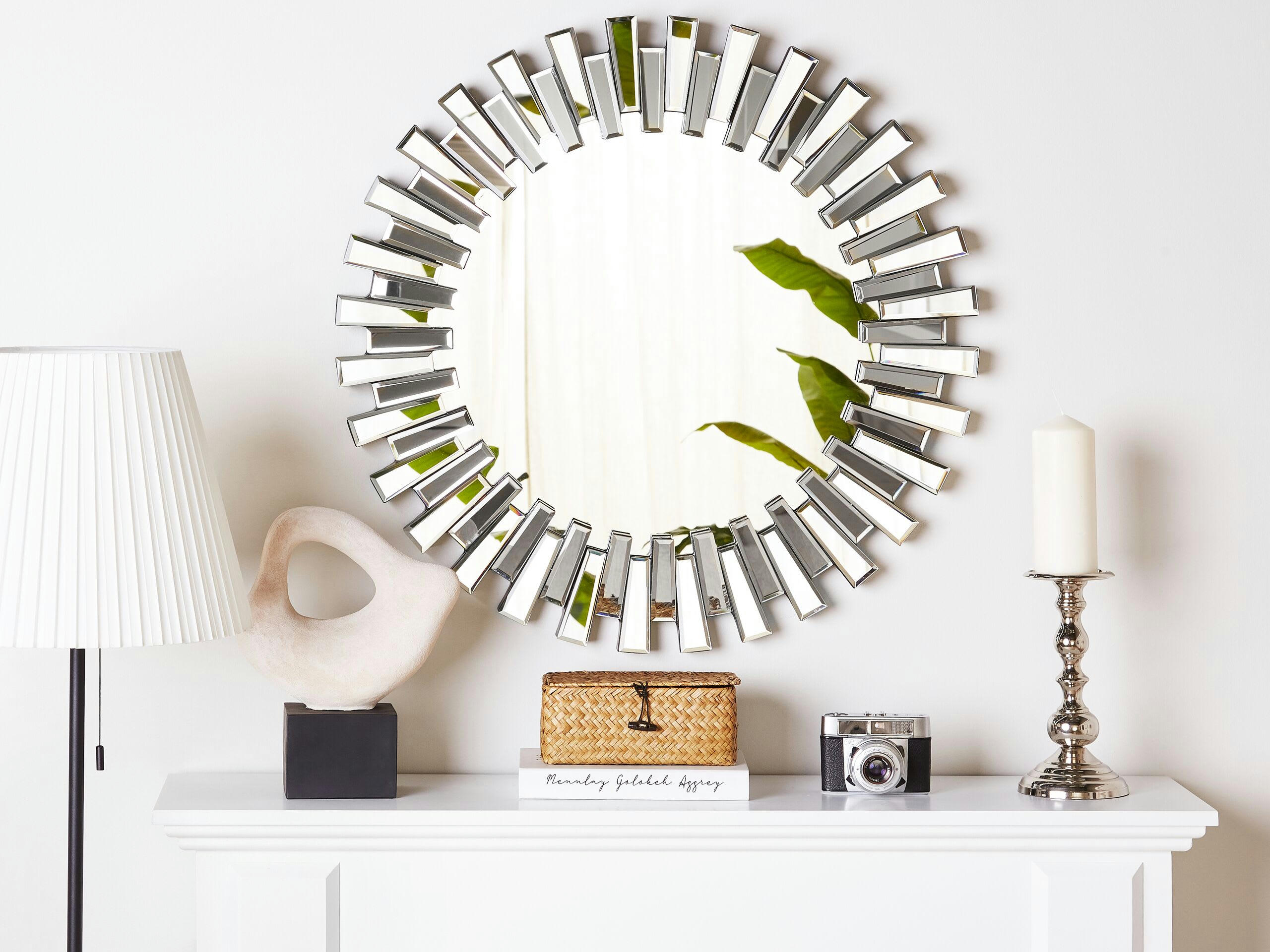 CHOLET - Miroir en verre argenté 70x70