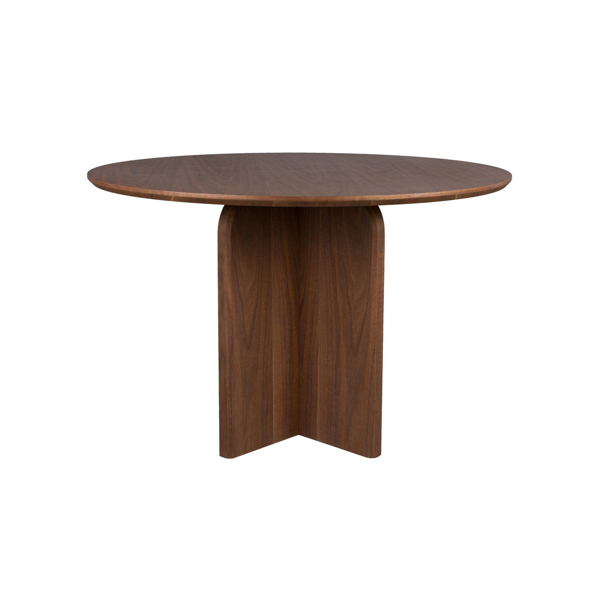 Housecraft Living Laurent Eettafel Rond 120 cm Hout Walnootkleur - Bruin