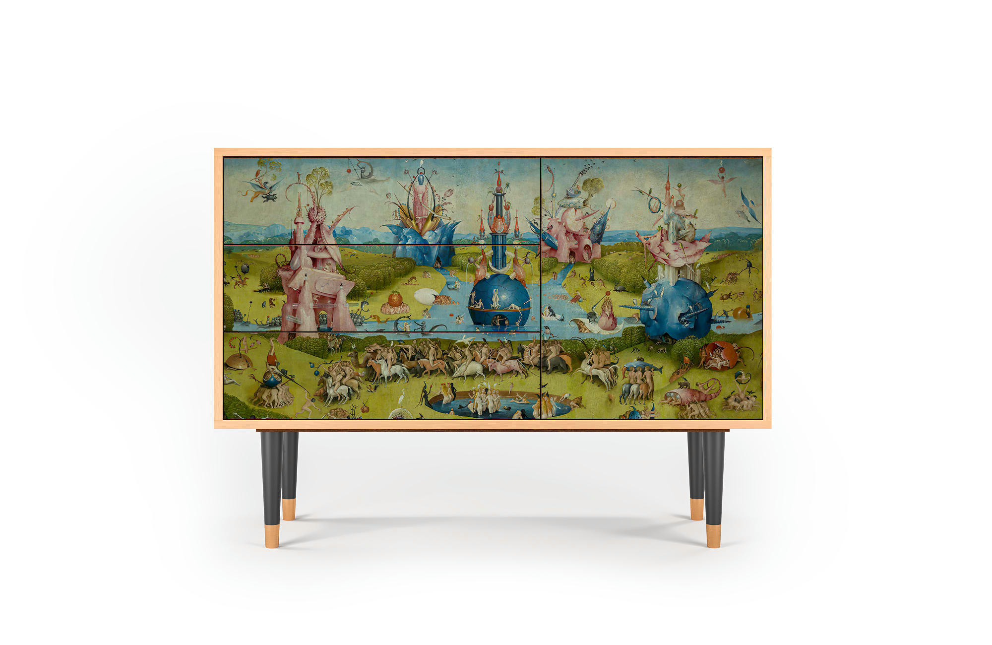 THE GARDEN BY HIERONYMUS BOSCH - Buffet  multicolore 3 tiroirs et 1 porte L 115 cm