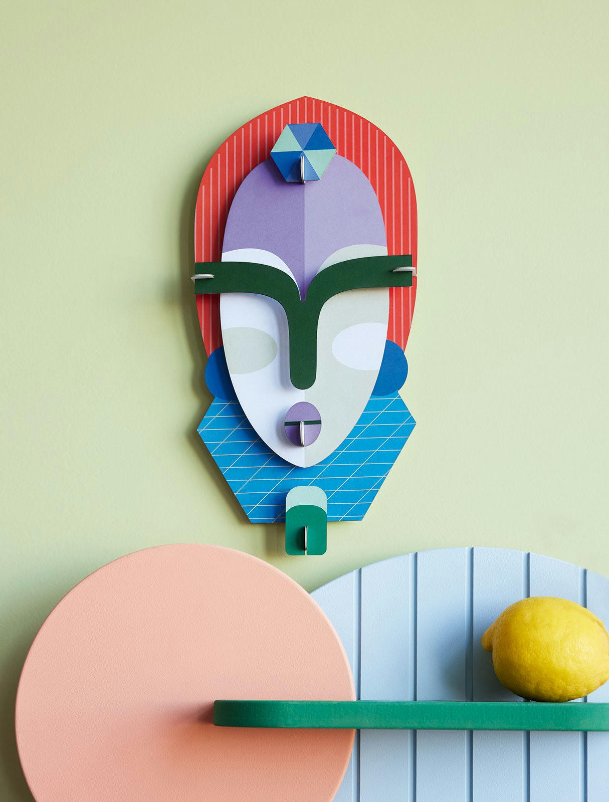 - Sculpture Carton Multicolore 17X36