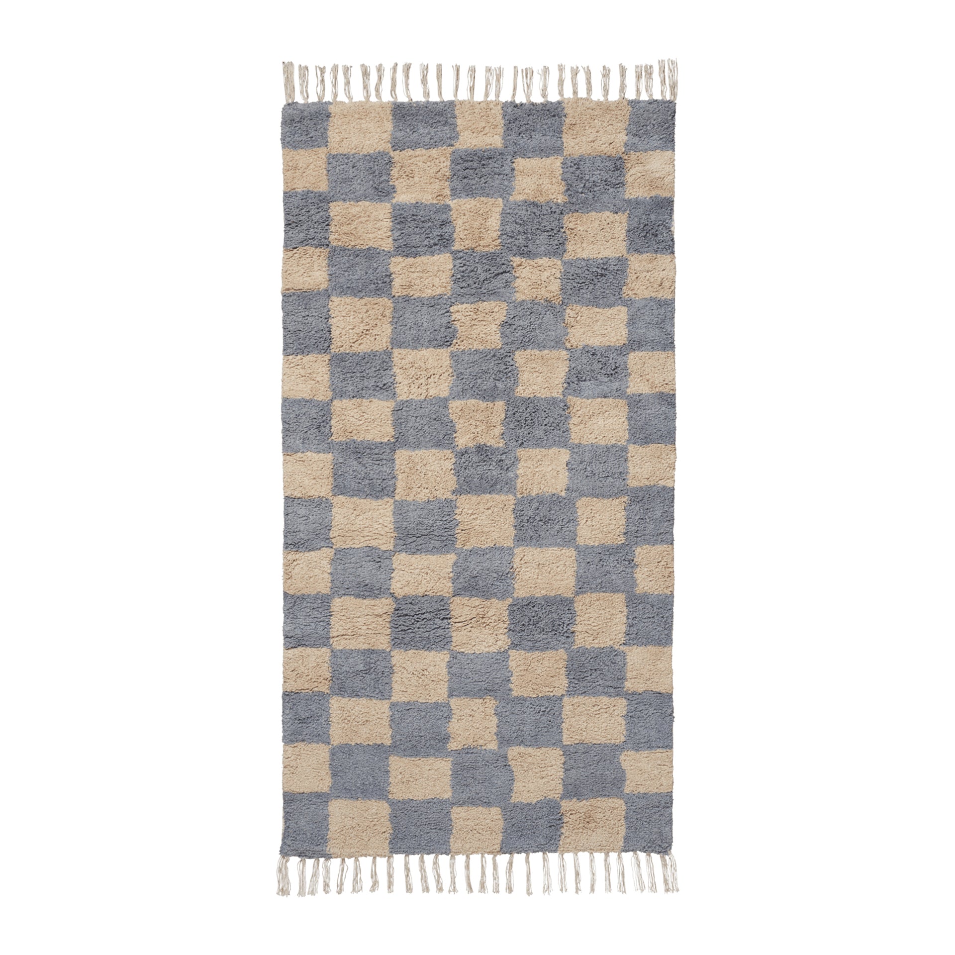 Ferm Living Mara Vloerkleed 80 x 150 cm - Mist Blue / Warm Sand