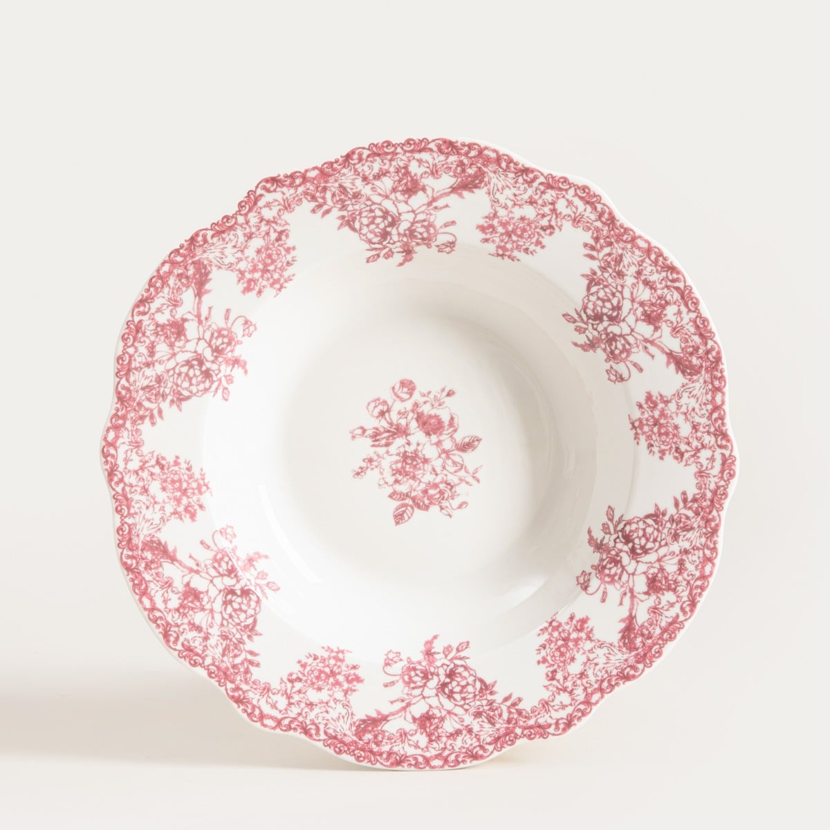 Talerz LOURRY głęboki czerwony 22 cm