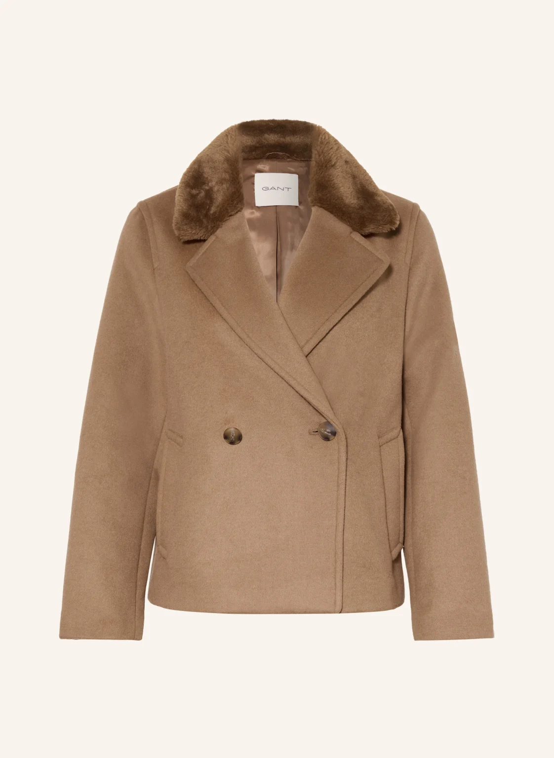 GANT Jacke mit Kunstpelz