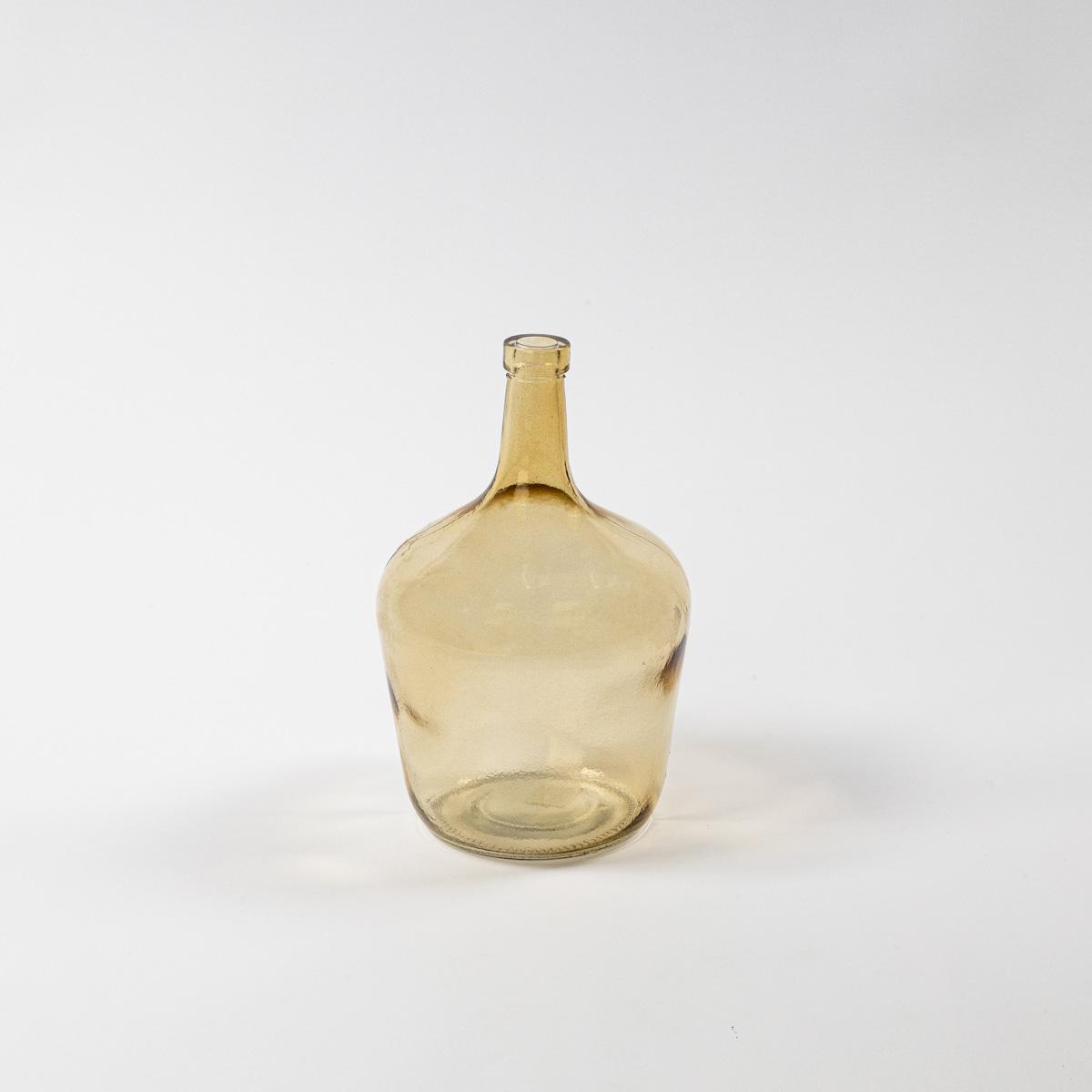 Jarra forma garrafão amarela em vidro reciclado 2l