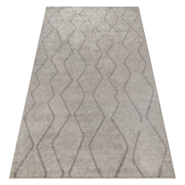 Dywan SOFT 8050 ZYGZAK BOHO krem / jasny brąz 120x170 cm