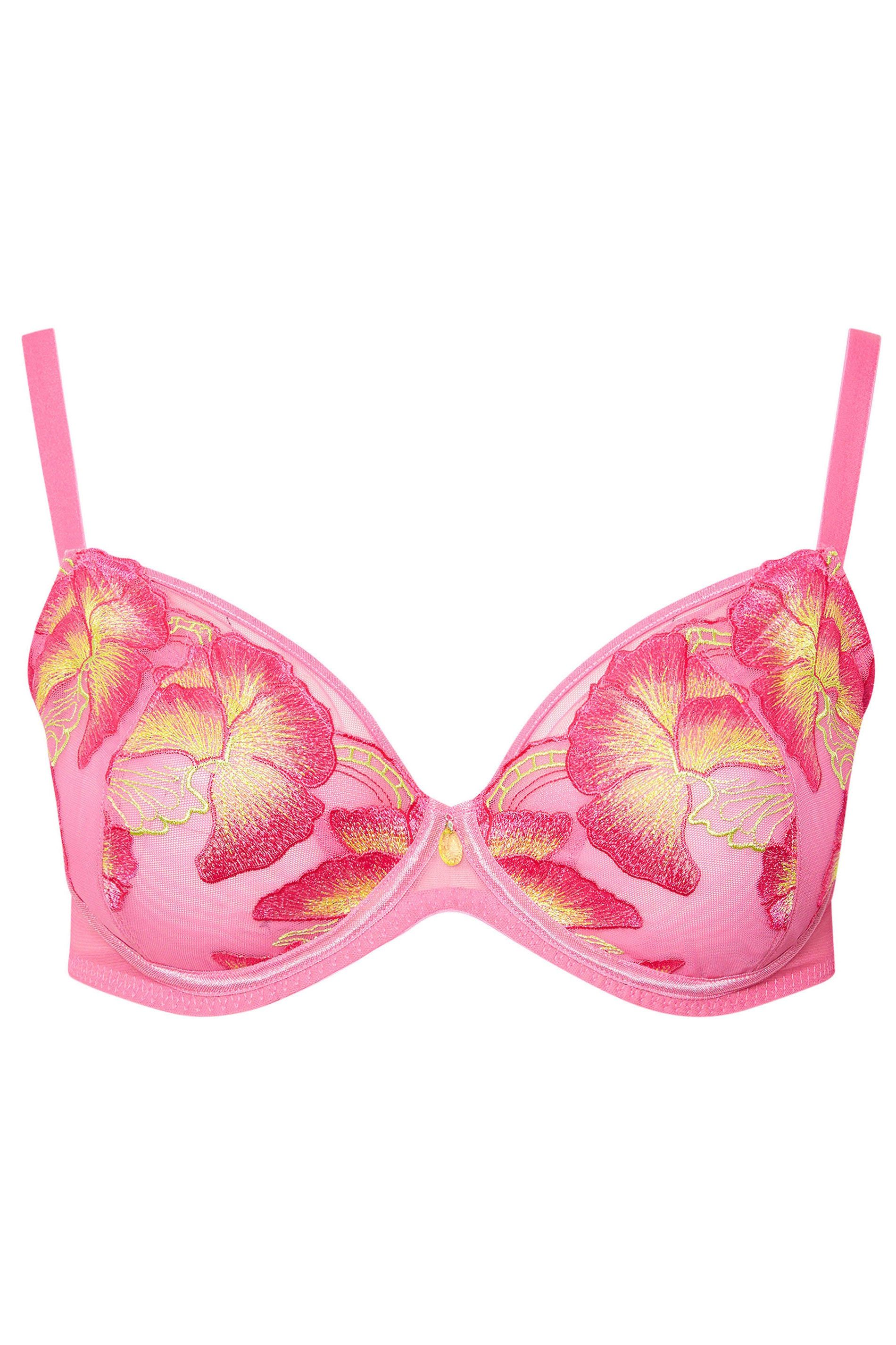 Yours Floral Embroidered Underwired Bra