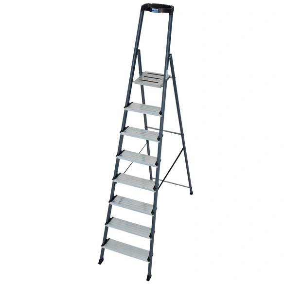 Stufen-Stehleiter »MONTO Securo«, 8 Sprossen, Aluminium