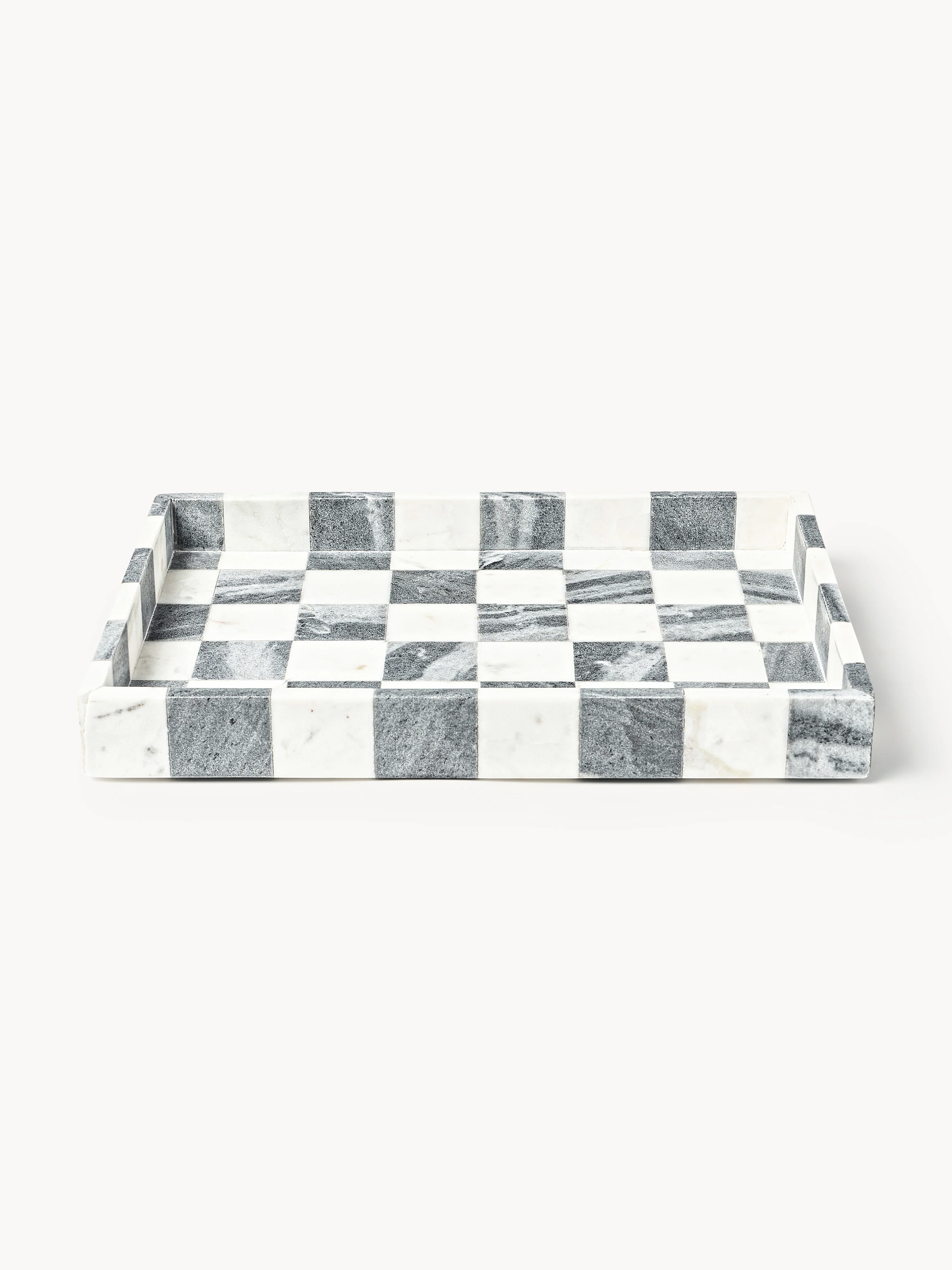 Westwing | Crosby Studios, Deko-Tablett Carreaux aus Marmor