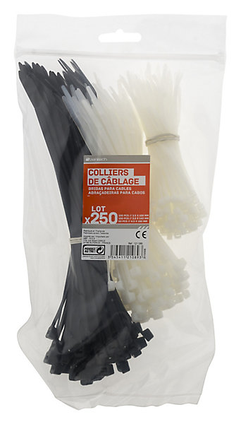 Collier de câblage Zenitech 250 pièces