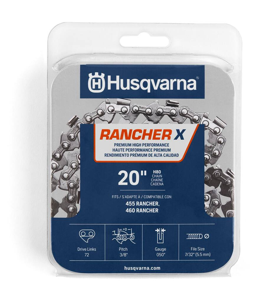 Husqvarna X-Cut SP33G Replacement Chainsaw Chain, 0.325-in Pitch, 050-Gauge, 20-in
