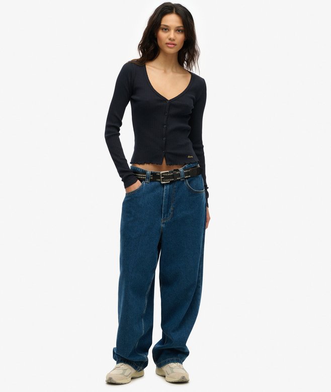 Essential Button Long Sleeve Top