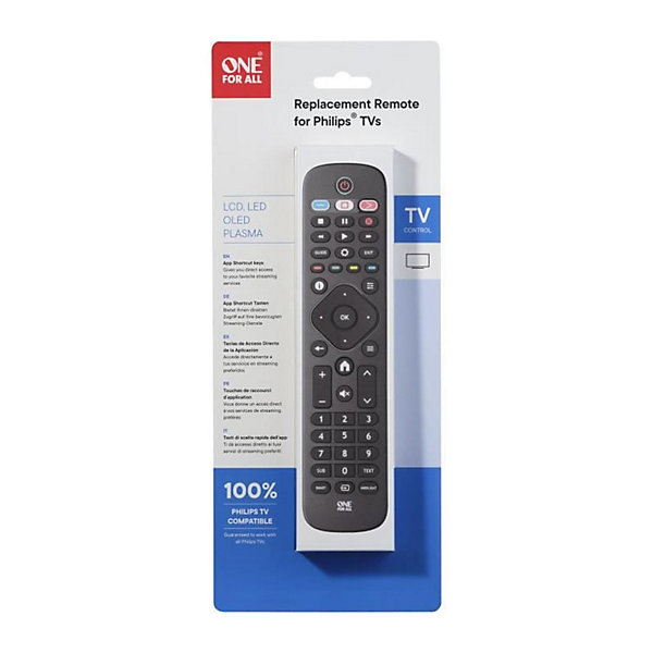 ONE FOR ALL URC4913 - Telecommande de remplacement pour TV Philips