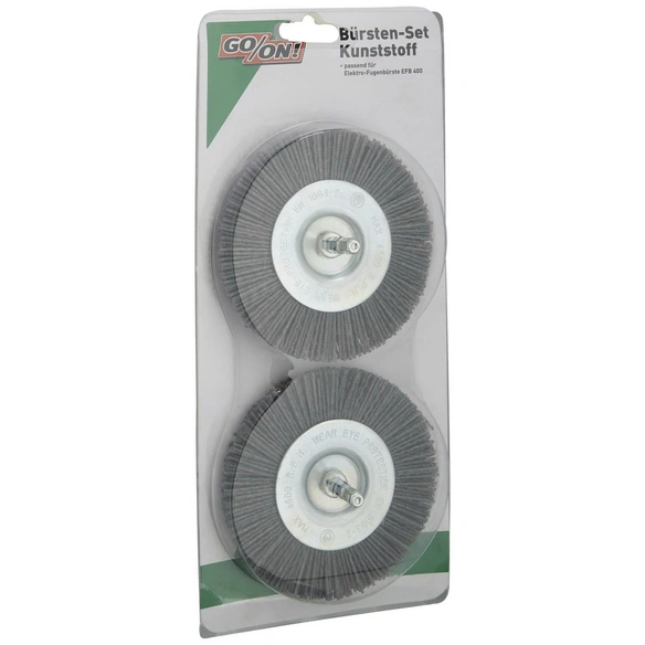 Bürstenset, Kunststoff, silberfarben, Ø 100 mm mm