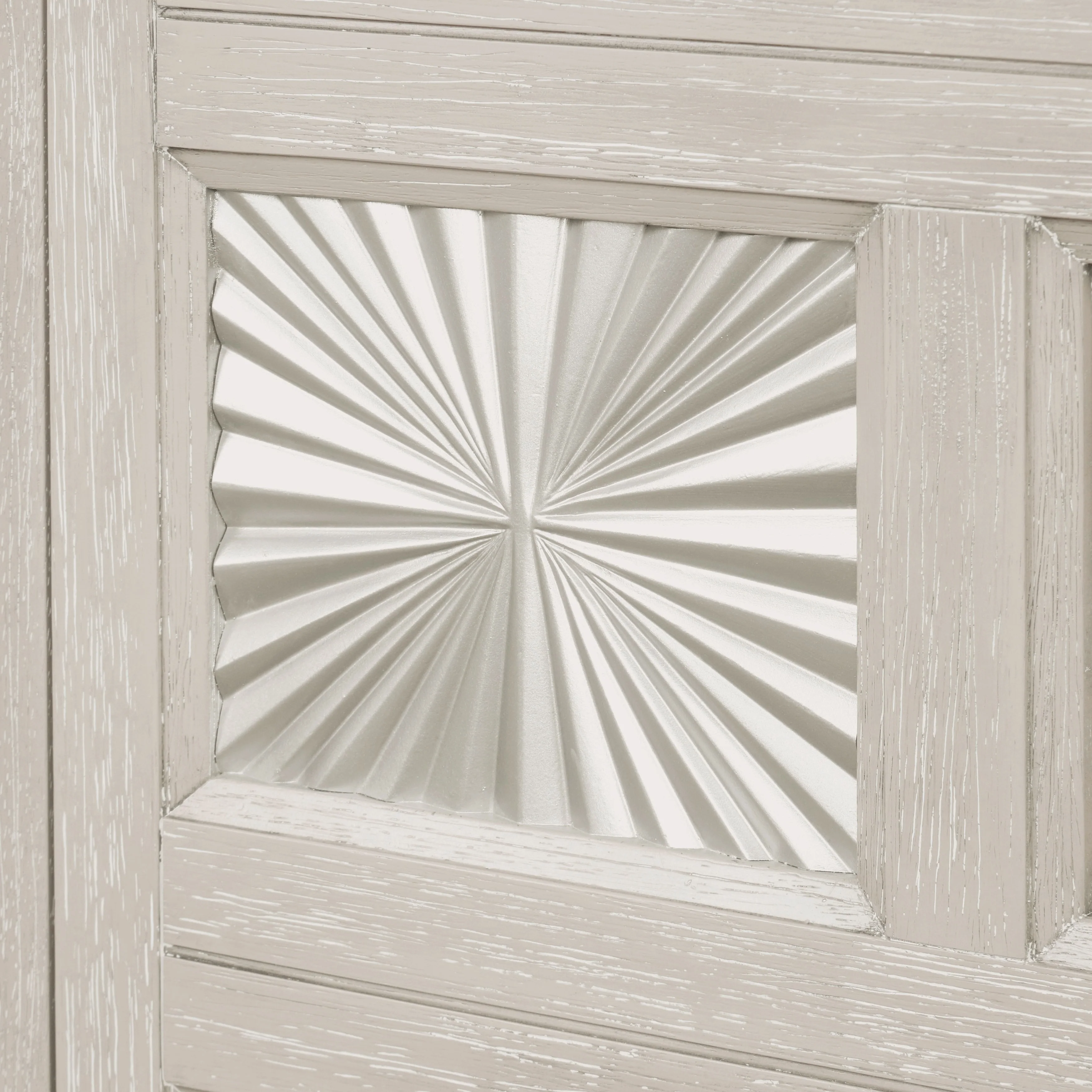 Furniture of America Juniper Modern Light Grey Solid Wood 64 Dining Server