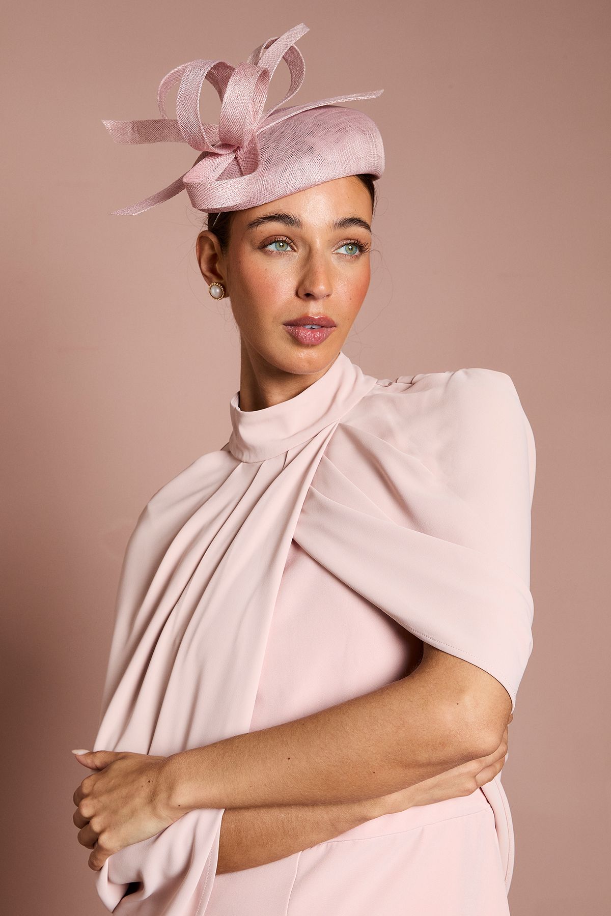 Coast Lisa Tan Pillbox Loop Fascinator