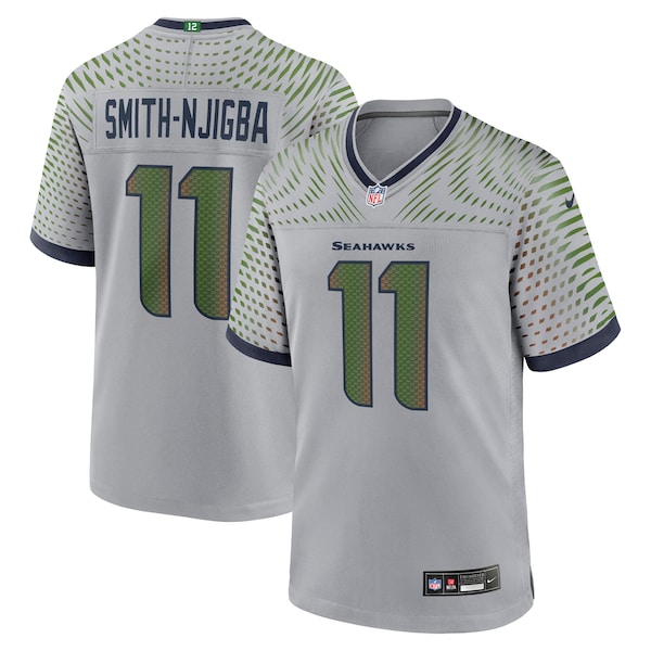 Jaxon Smith-Njigba Seattle Seahawks Nike 2025 Rivalries Collection Game Jersey - Wolf Gray