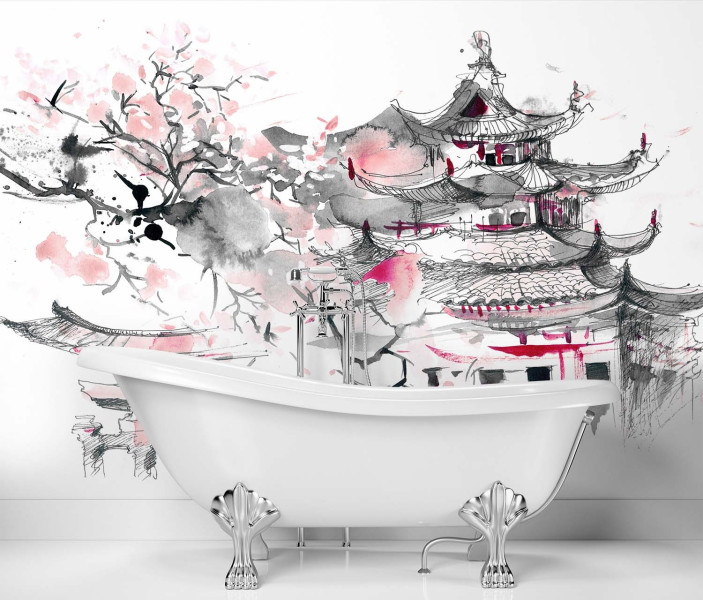 Feeby Fototapeta, Japońska pagoda 150x105
