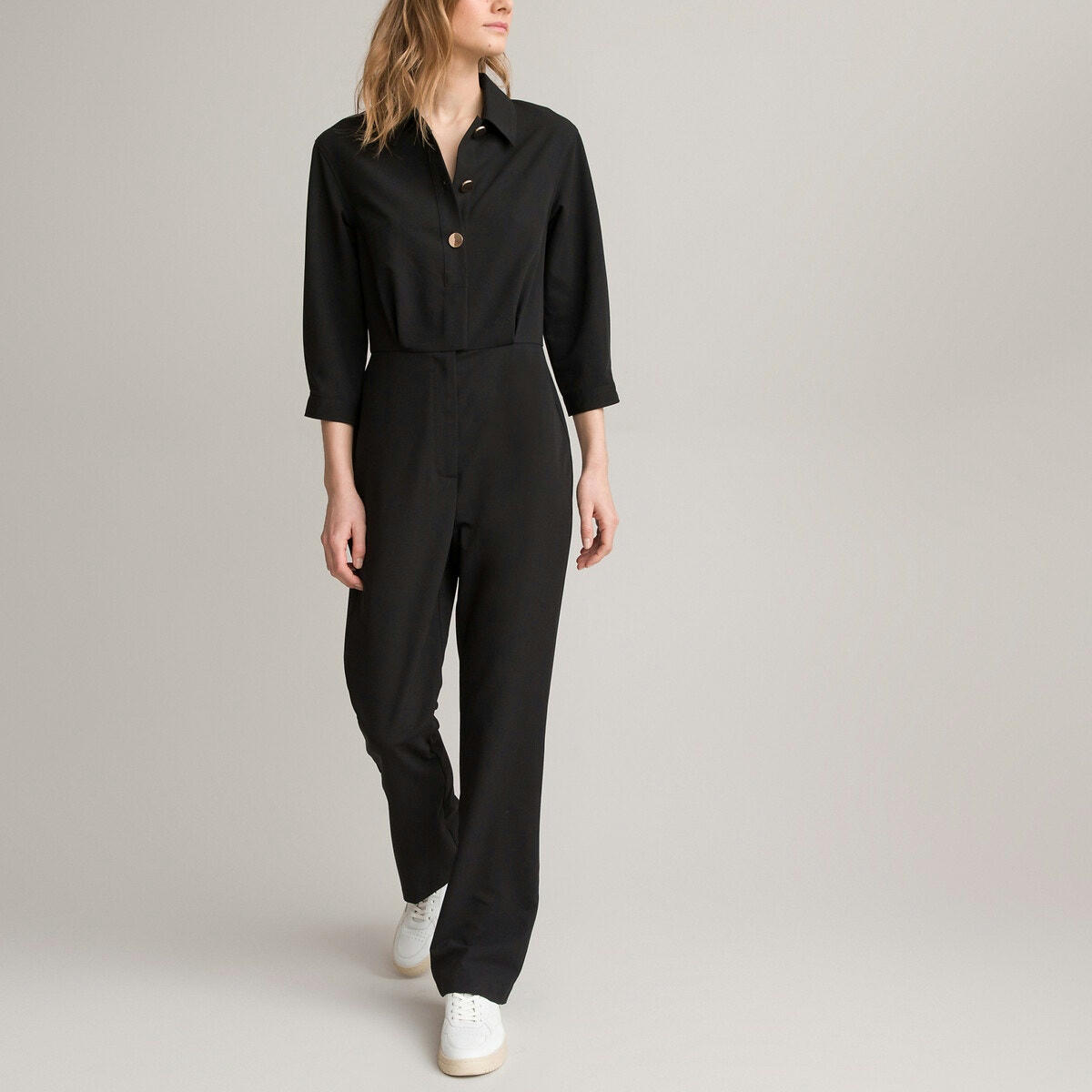 Combinaison pantalon, col chemise