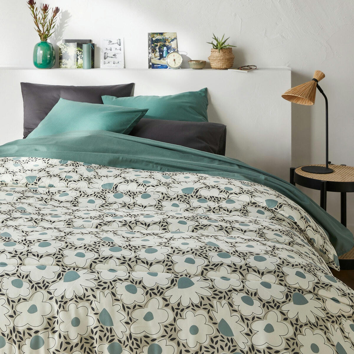 Couette imprimée microfibre, Orella
