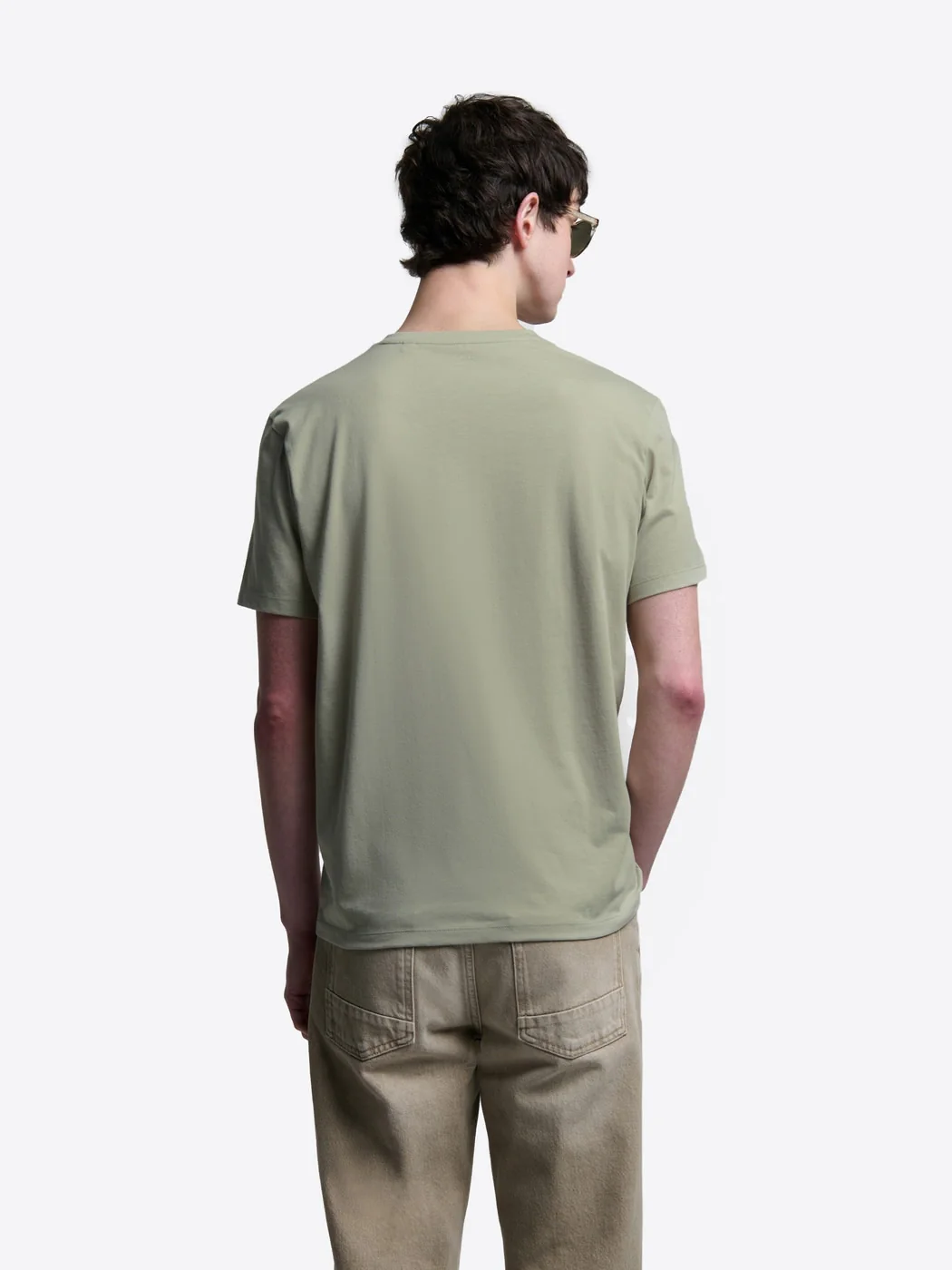 T-shirt col V en coton Supima®