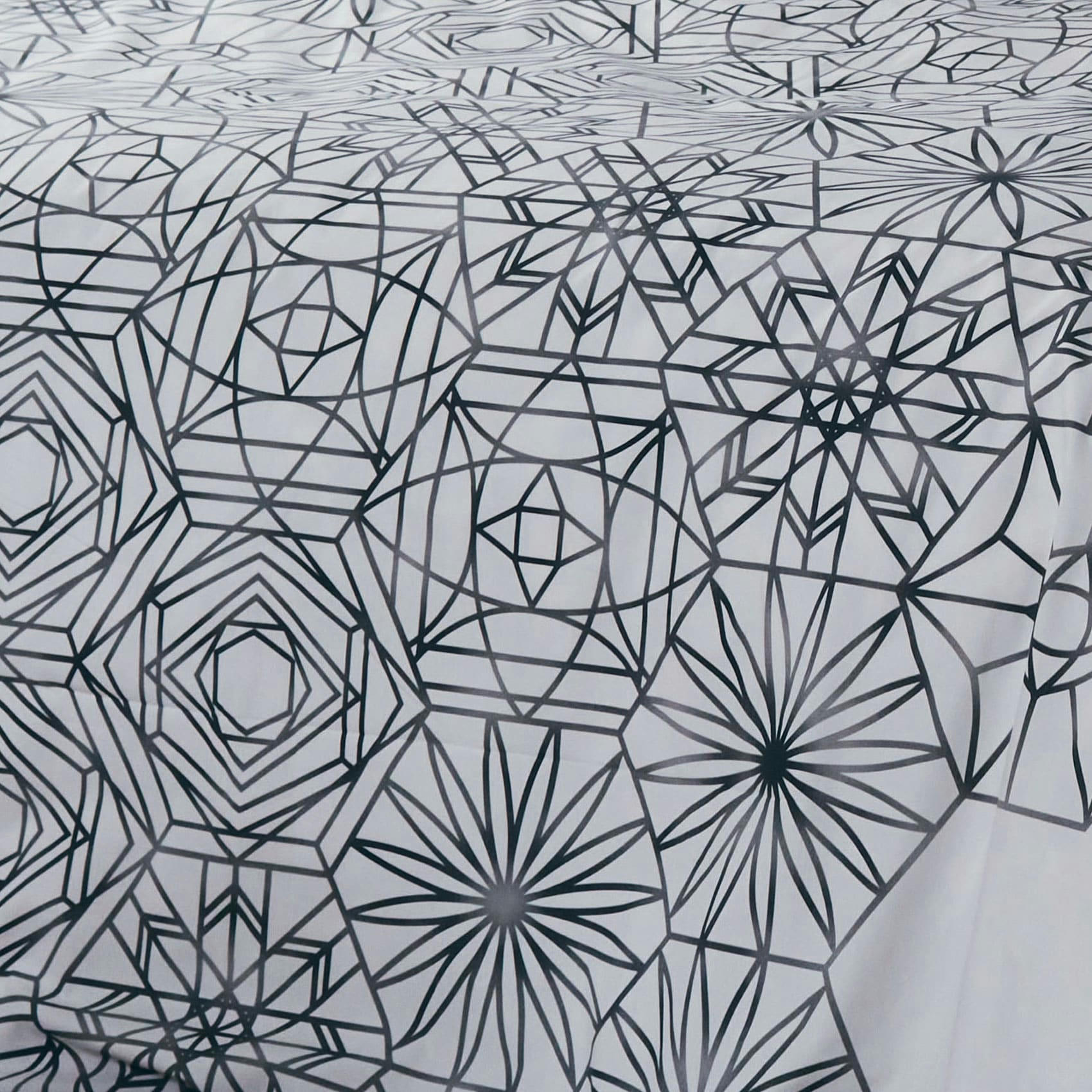 GABRIELLE - Housse de couette aux motifs floraux et graphiques