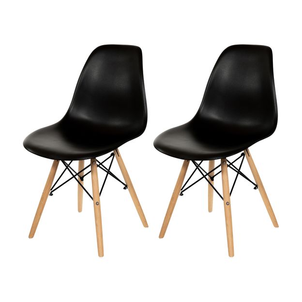 CONJUNTO COM 2 CADEIRAS EASY WOOD