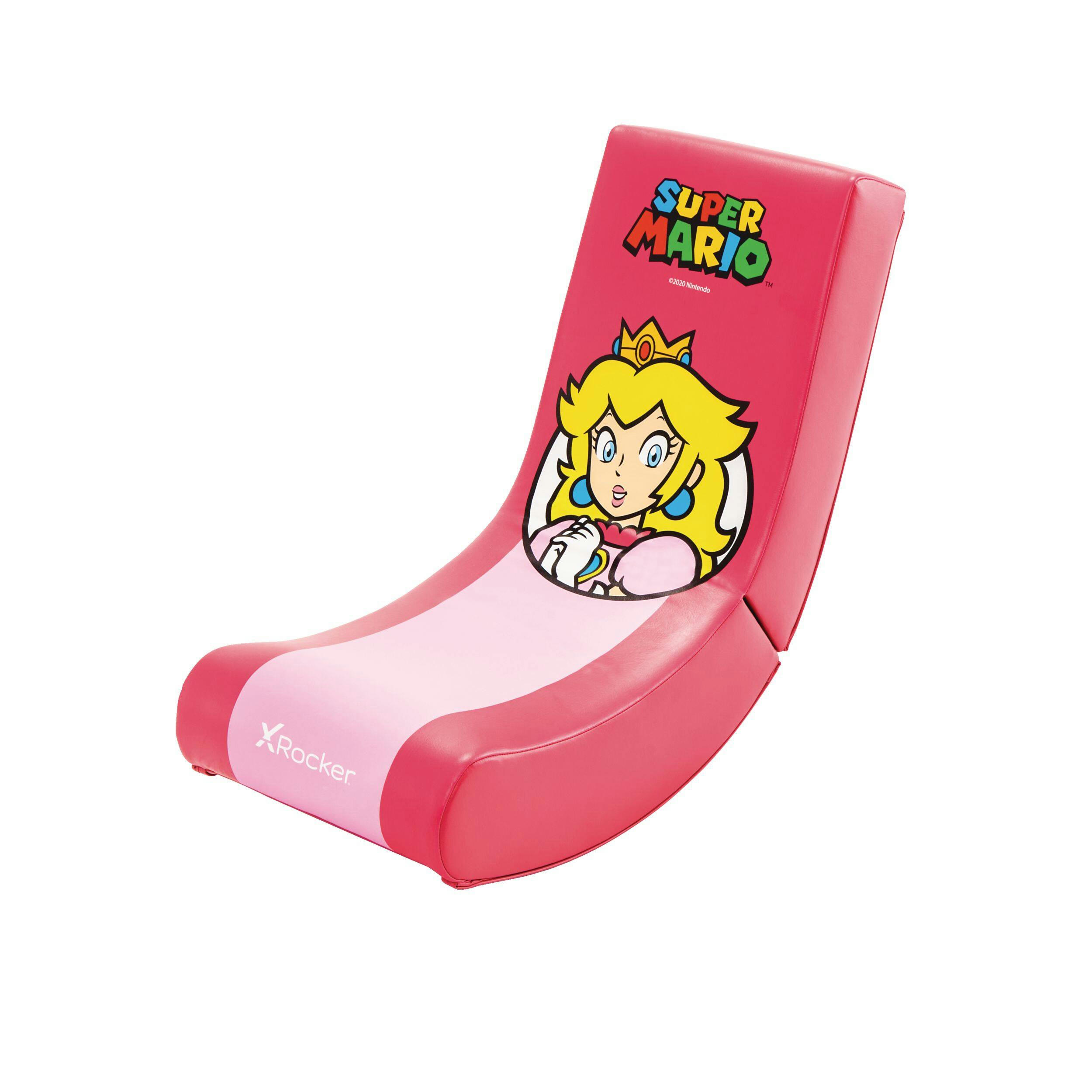 X-Rocker Nintendo Super Peach Folding Gaming Chair with Character Artwork