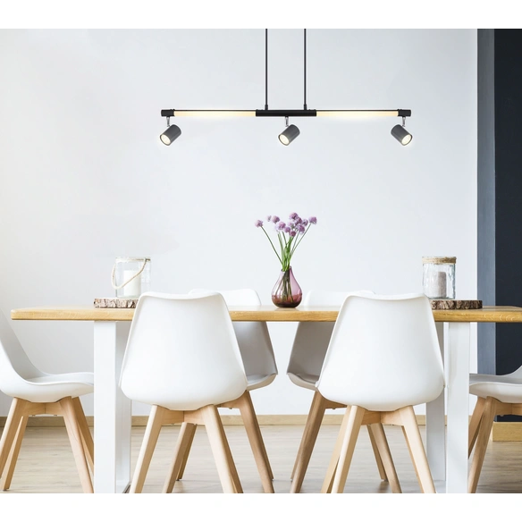 Hängeleuchte, (BxHxL): 12 x 120 x 100 cm, Metall, 12 W