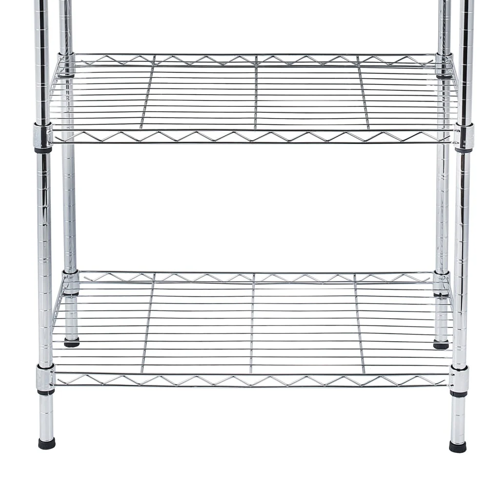 5-Tier Kitchen Metal Organizer Wire Storage Shelving Rack