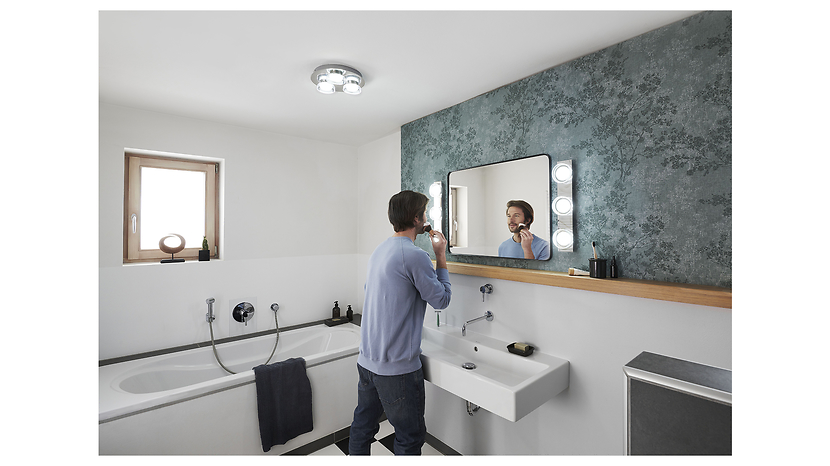 Plafon łazienkowy Smart Wifi Orbis LED ze ściemniaczem srebrny