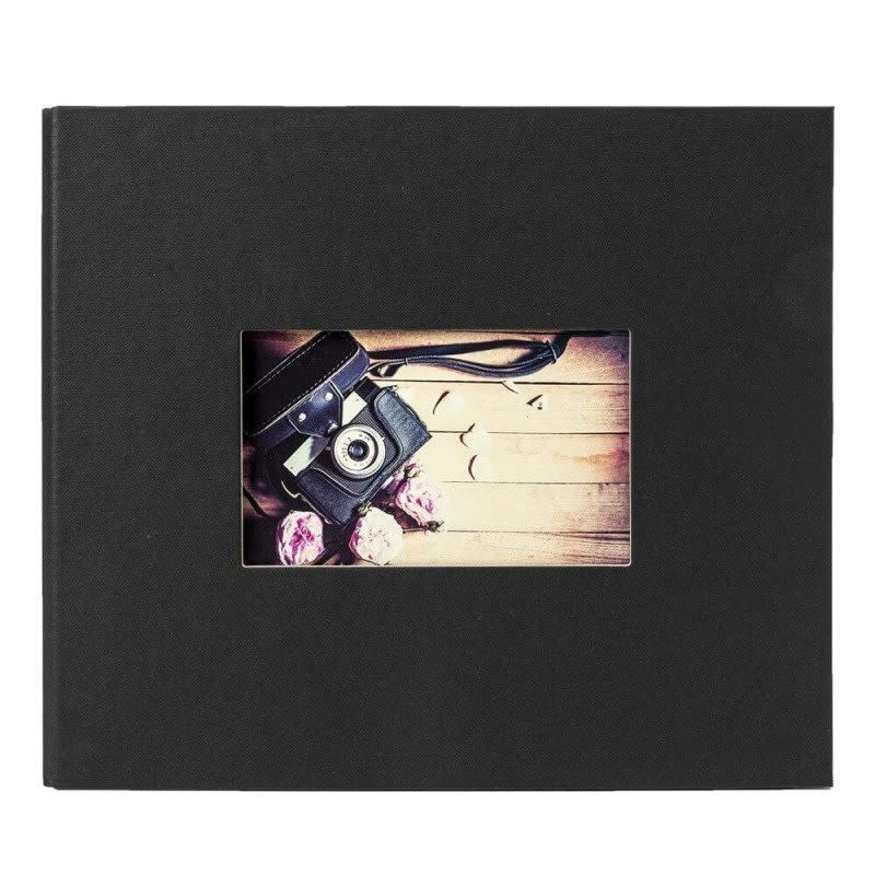 STUDIO - Album photo traditionnel noir 60 pages 120 photos 10x15