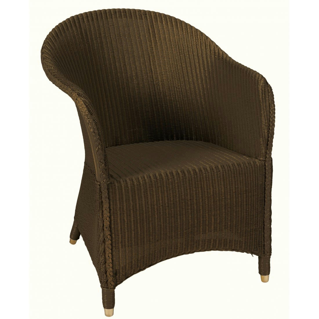 SIDONIE - Fauteuil laqué en Lloyd Loom