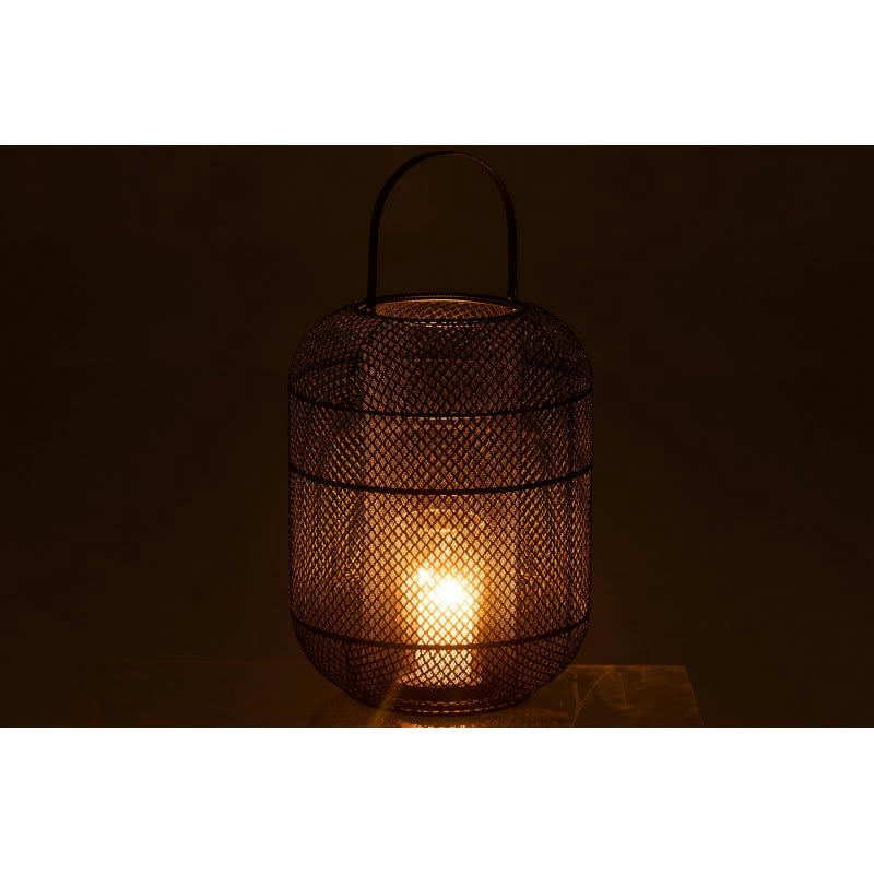 DONNY - Lanterne métal noir H36,5cm