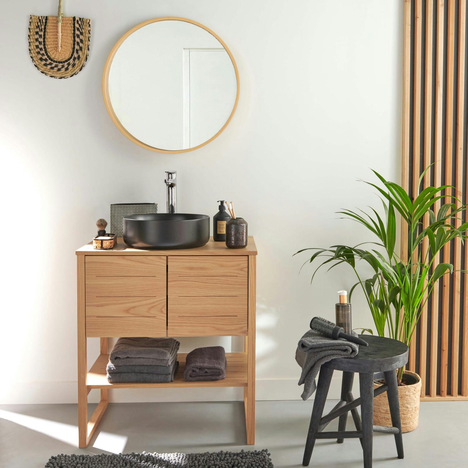 ATOLL - Plan de toilette suspendu 120cm WILL avec équerres invisibles