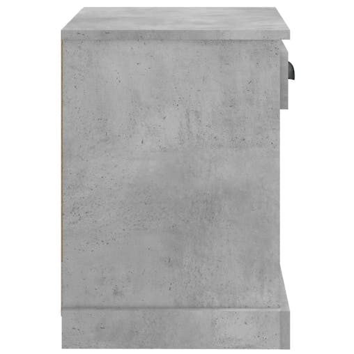 NNEVL Bedside Cabinets 2 pcs Concrete Grey 43x36x50 cm