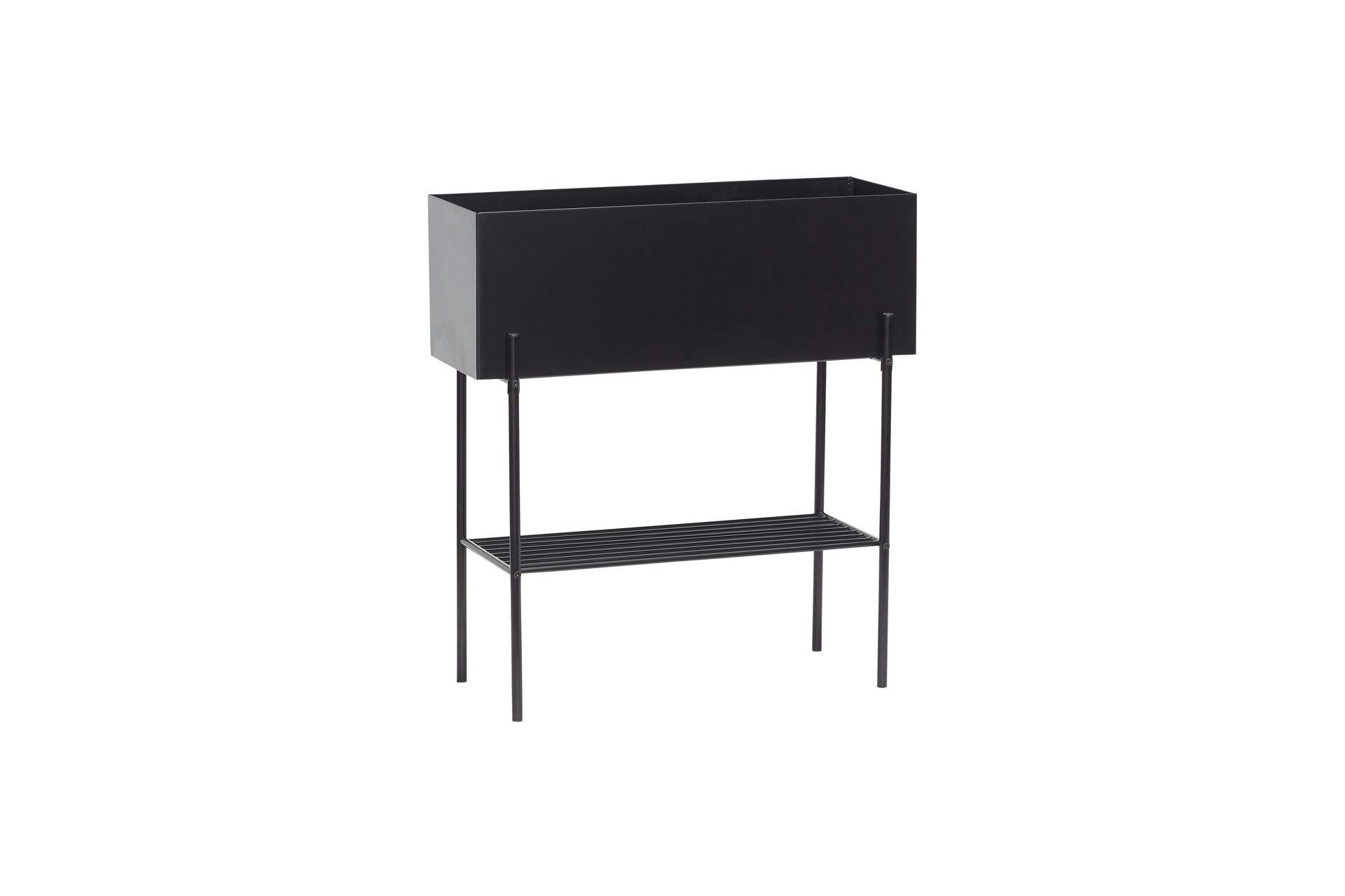 NORM - Cache-pot en métal noir H76